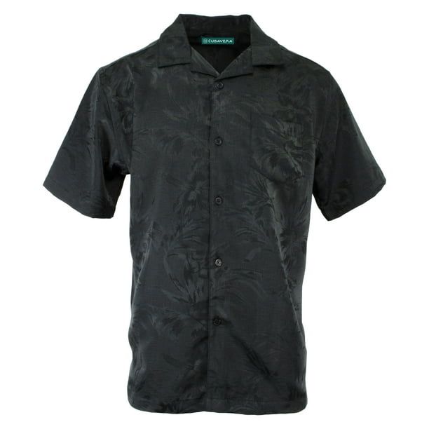 Cubavera Short Sleeve Tropical Floral Woven Sport Shirt